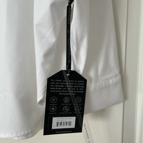 CALYPSO POPLIN JERSEY BUTTON DOWN SHIRT - Picture 4 of 4